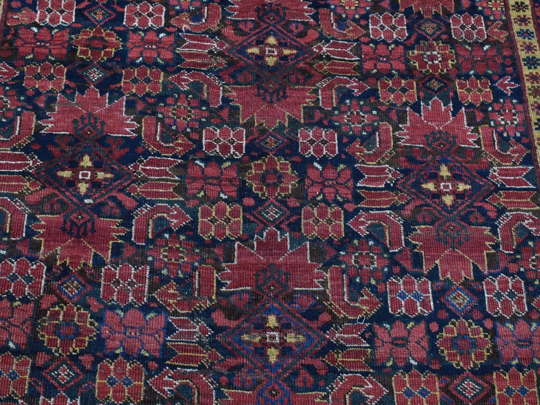 10'4" x 21'0" Vintage Hand Knotted Blue Wool Rectangle Oriental Rug - MOA10280310