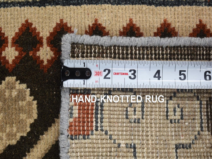 2'0" x 2'1" New Hand Knotted Brown Wool Square Oriental Rug - MOA10280357