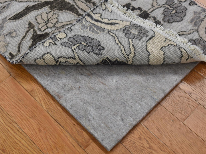 2'1" x 3'1" New Hand Knotted Ivory Wool Rectangle Oriental Rug - MOA10280377