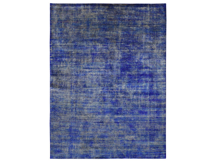 8'9" x 12'0" New Hand Knotted Purple Sari Silk Rectangle Oriental Rug - MOA10280446