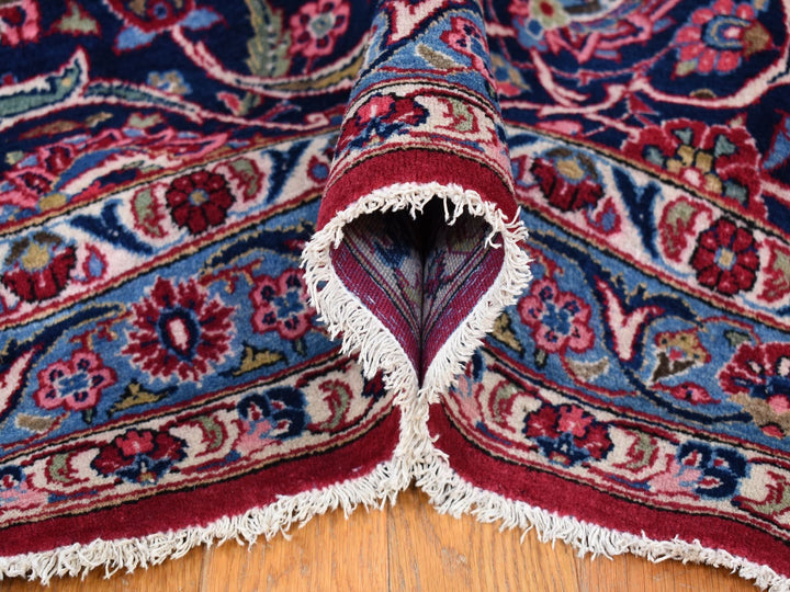 14'2" x 17'2" Vintage Hand Knotted Red Wool Rectangle Oriental Rug - MOA10280502