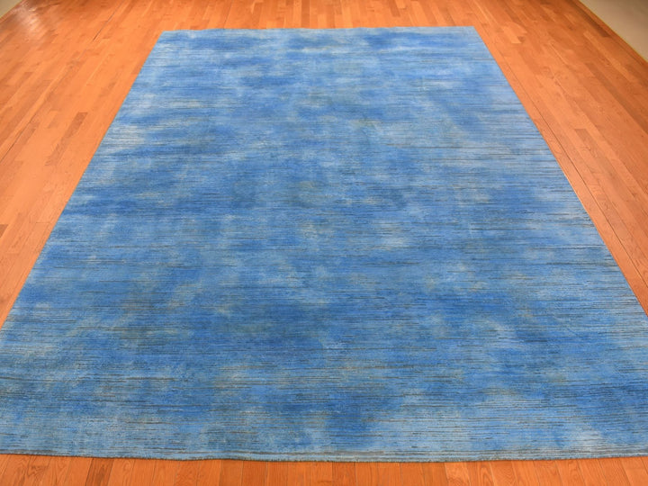 10'0" x 14'1" New Hand Knotted Overdyed Wool Rectangle Oriental Rug - MOA10280518
