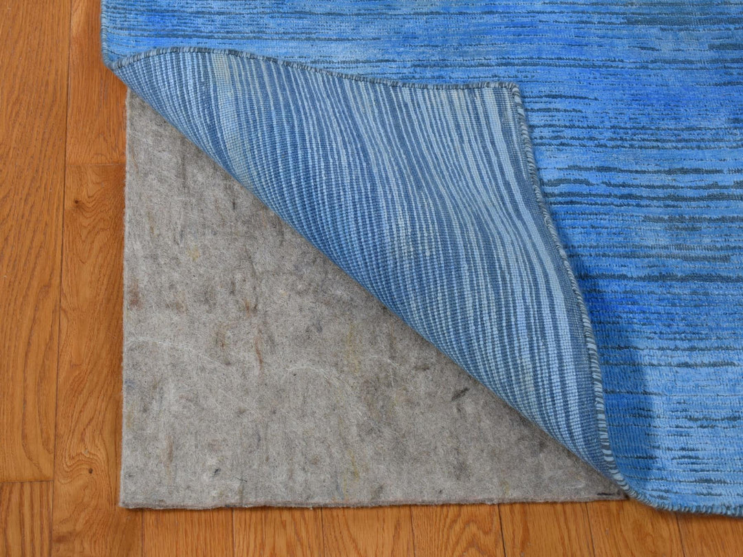 10'0" x 14'1" New Hand Knotted Overdyed Wool Rectangle Oriental Rug - MOA10280518