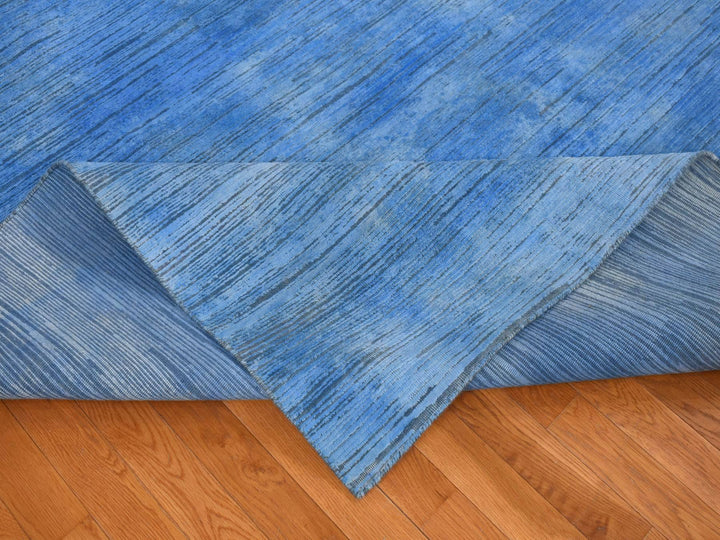 10'0" x 14'1" New Hand Knotted Overdyed Wool Rectangle Oriental Rug - MOA10280518