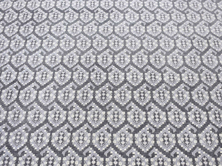 9'0" x 12'0" New Hand Knotted Grey Wool Rectangle Oriental Rug - MOA10280525