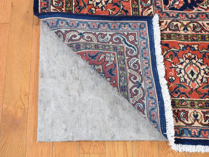 9'2" x 12'0" New Hand Knotted Blue Wool Rectangle Oriental Rug - MOA10280528