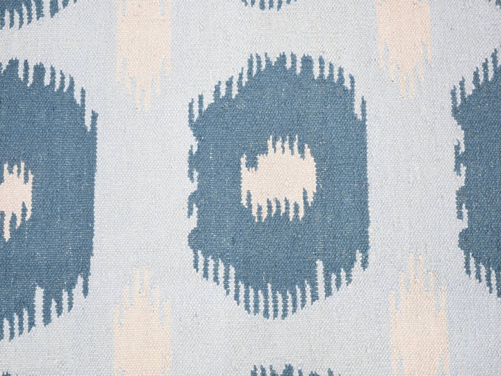 2'5" x 6'0" New Hand Woven Blue Wool Runner Oriental Rug - MOA10280535