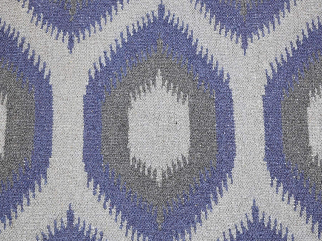 4'2" x 6'0" New Hand Woven Grey Wool Rectangle Oriental Rug - MOA10280541