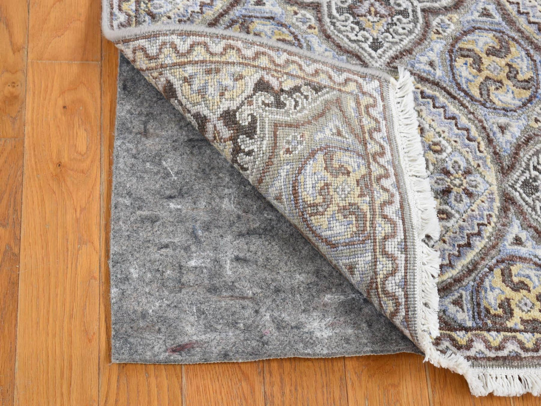 2'1" x 3'1" New Hand Knotted Brown Wool & Silk Rectangle Oriental Rug - MOA10280576