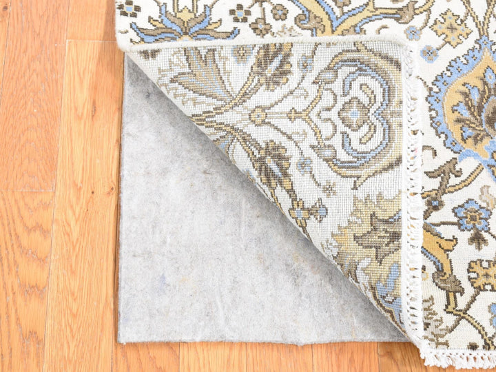 2'0" x 3'2" New Hand Knotted Ivory Wool Rectangle Oriental Rug - MOA10280606