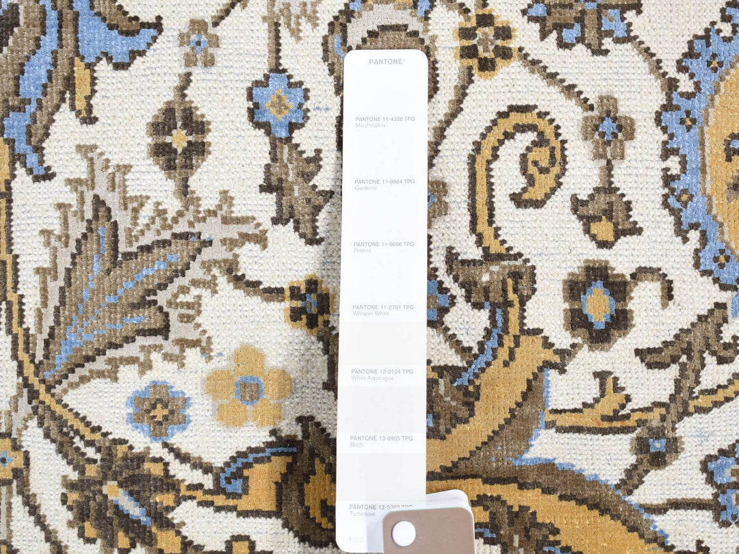 2'0" x 3'2" New Hand Knotted Ivory Wool Rectangle Oriental Rug - MOA10280606