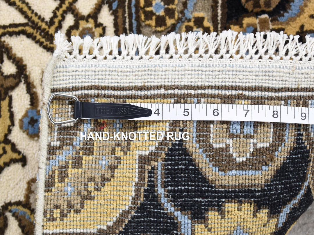 2'0" x 3'2" New Hand Knotted Ivory Wool Rectangle Oriental Rug - MOA10280612