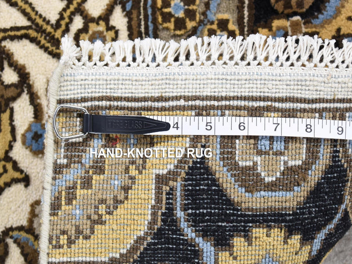 2'0" x 3'2" New Hand Knotted Ivory Wool Rectangle Oriental Rug - MOA10280612