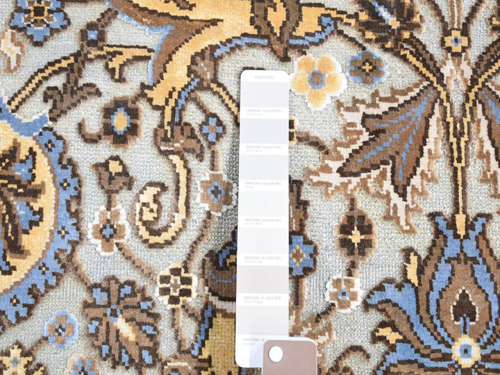 2'0" x 3'2" New Hand Knotted Grey Wool Rectangle Oriental Rug - MOA10280613