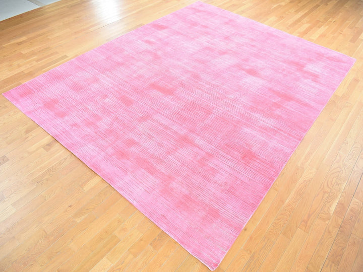 9'1" x 11'10" New Hand Knotted Overdyed Wool Rectangle Oriental Rug - MOA10280628