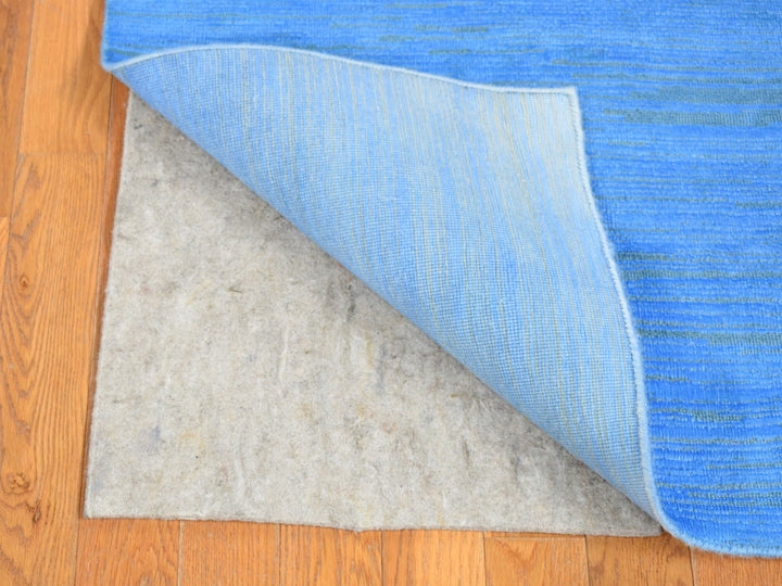 2'5" x 10'2" New Hand Knotted Overdyed Wool Runner Oriental Rug - MOA10280631
