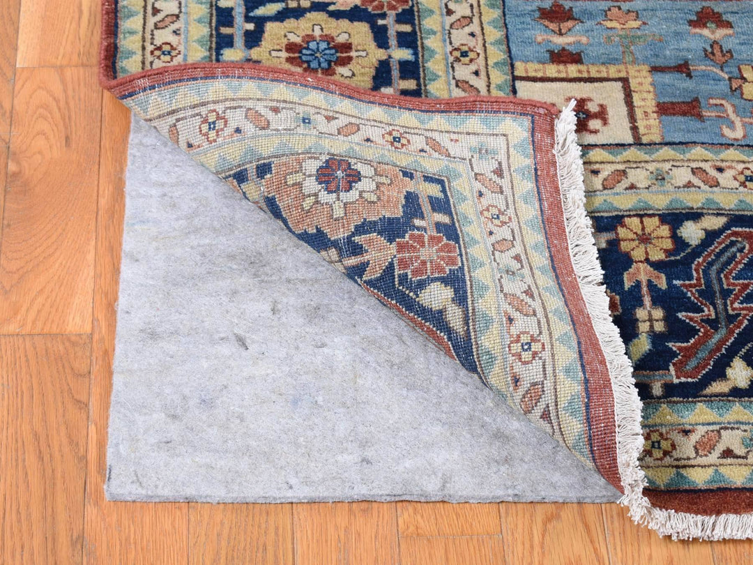 10'1" x 13'9" New Hand Knotted Red Wool Rectangle Oriental Rug - MOA10280634