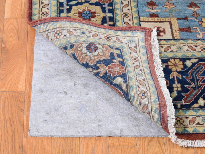 10'1" x 13'9" New Hand Knotted Red Wool Rectangle Oriental Rug - MOA10280634