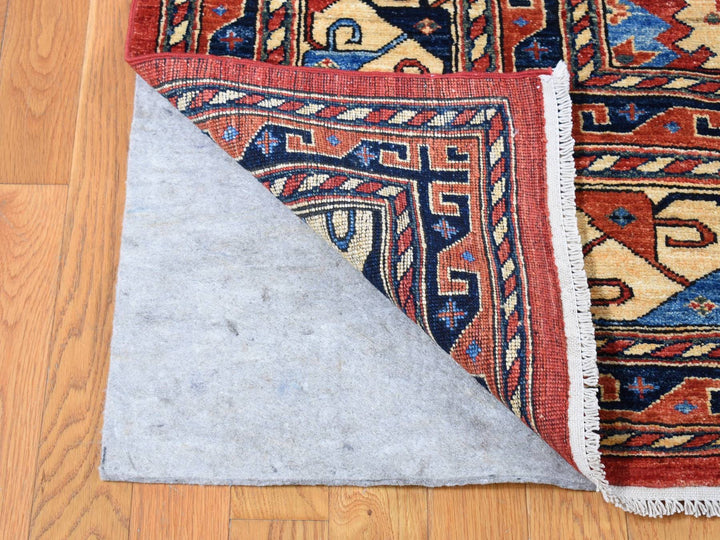 10'0" x 14'0" New Hand Knotted Red Wool Rectangle Oriental Rug - MOA10280642