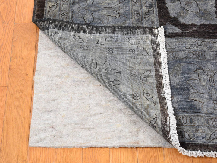 9'0" x 12'0" New Hand Knotted Overdyed Wool Rectangle Oriental Rug - MOA10280660