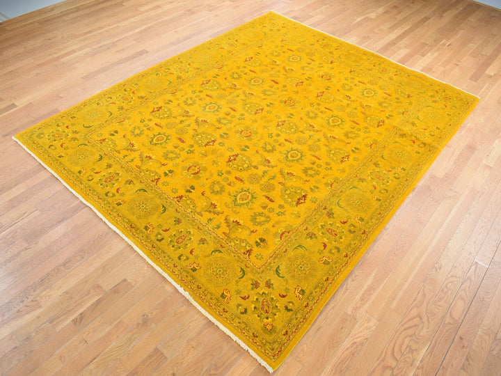 8'2" x 10'1" New Hand Knotted Overdyed Wool Rectangle Oriental Rug - MOA10280667