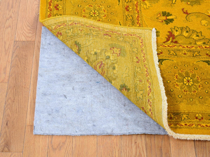 8'2" x 10'1" New Hand Knotted Overdyed Wool Rectangle Oriental Rug - MOA10280667