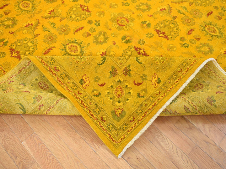 8'2" x 10'1" New Hand Knotted Overdyed Wool Rectangle Oriental Rug - MOA10280667
