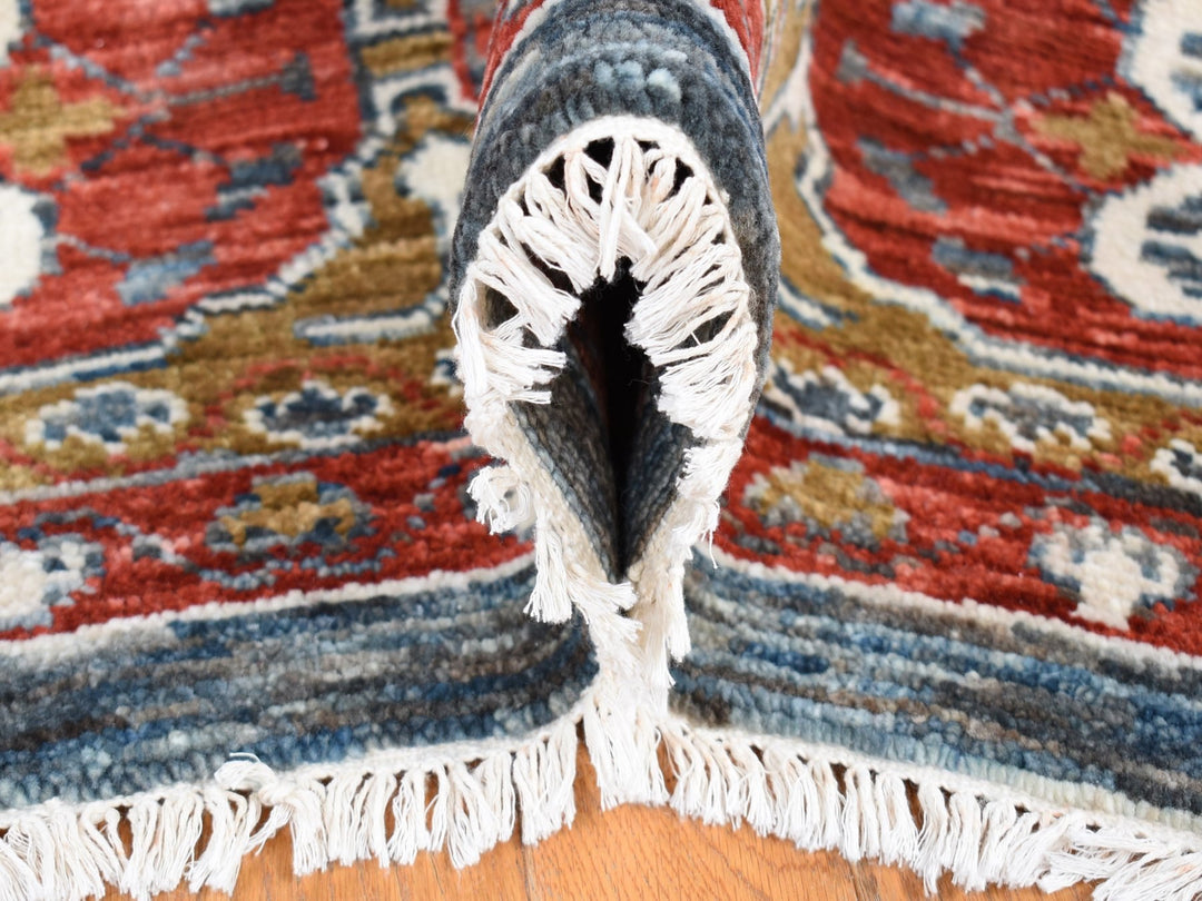 10'2" x 14'2" New Hand Knotted Grey New Zealand Wool Rectangle Oriental Rug - MOA10280685