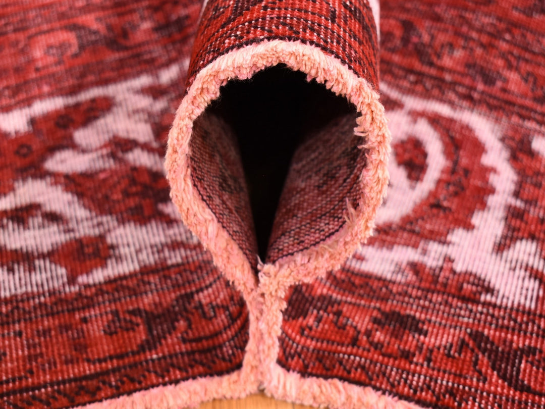 8'7" x 10'8" New Hand Knotted Overdyed Wool Rectangle Oriental Rug - MOA10280695