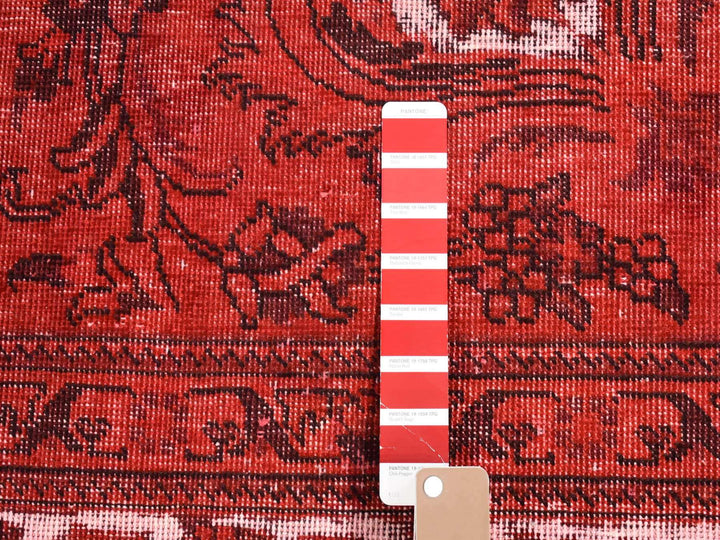 8'7" x 10'8" New Hand Knotted Overdyed Wool Rectangle Oriental Rug - MOA10280695