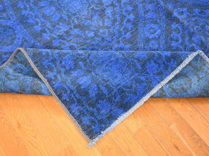 8'0" x 10'0" New Hand Knotted Overdyed Wool Rectangle Oriental Rug - MOA10280696