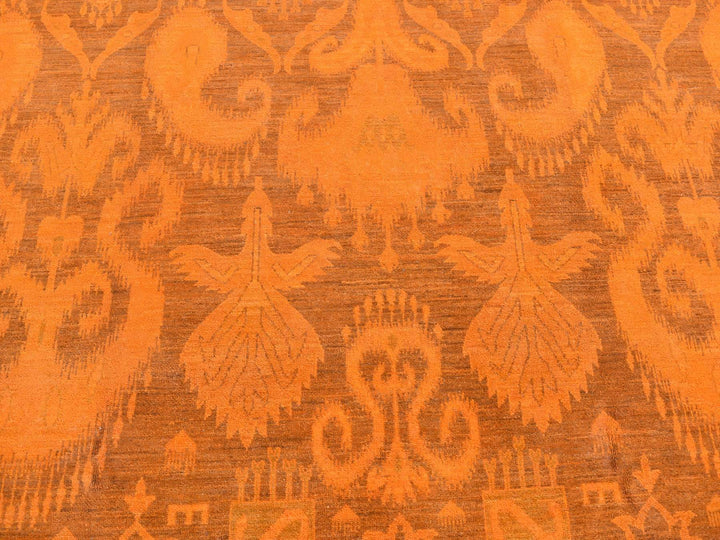 9'1" x 12'3" New Hand Knotted Overdyed Wool Rectangle Oriental Rug - MOA10280735