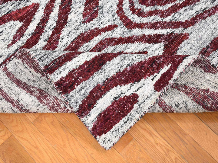 9'0" x 11'7" New Hand Knotted Ivory Wool Rectangle Oriental Rug - MOA10280816