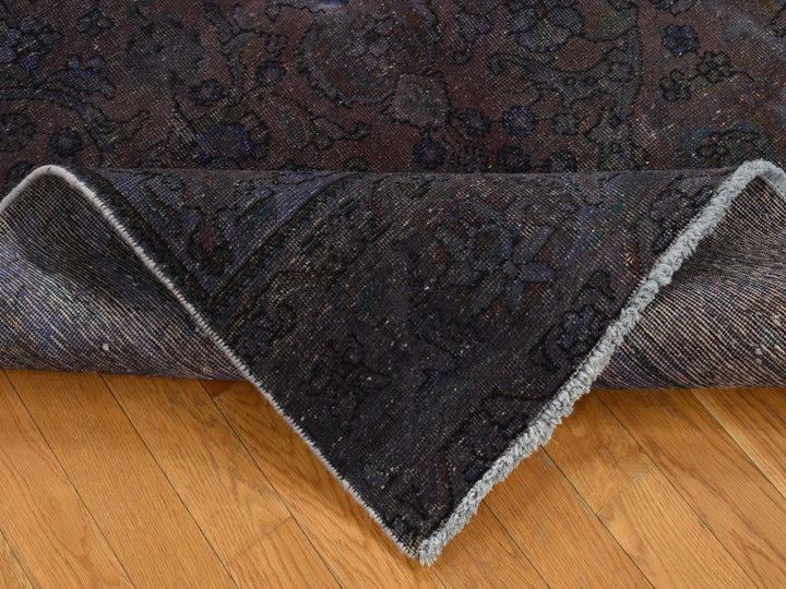 4'10" x 9'9" New Hand Knotted Overdyed Wool Rectangle Oriental Rug - MOA10280899