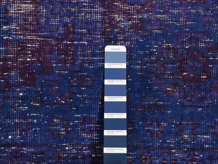 6'10" x 10'1" New Hand Knotted Overdyed Wool Rectangle Oriental Rug - MOA10280916
