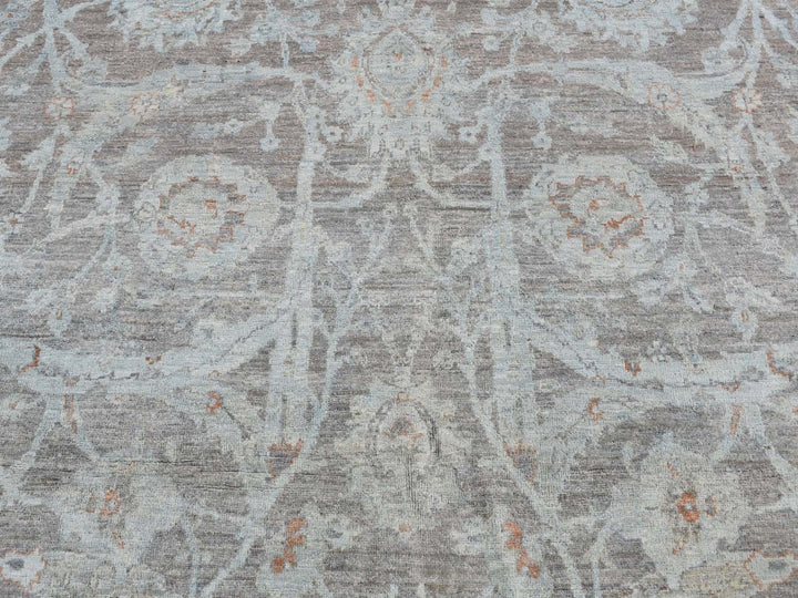 5'9" x 9'0" New Hand Knotted Blue Wool Rectangle Oriental Rug - MOA10280917