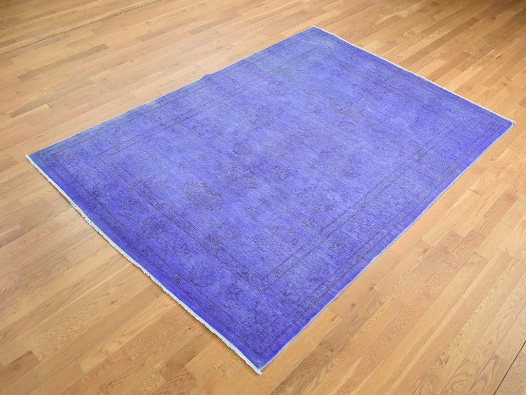6'0" x 8'7" New Hand Knotted Overdyed Wool Rectangle Oriental Rug - MOA10280930