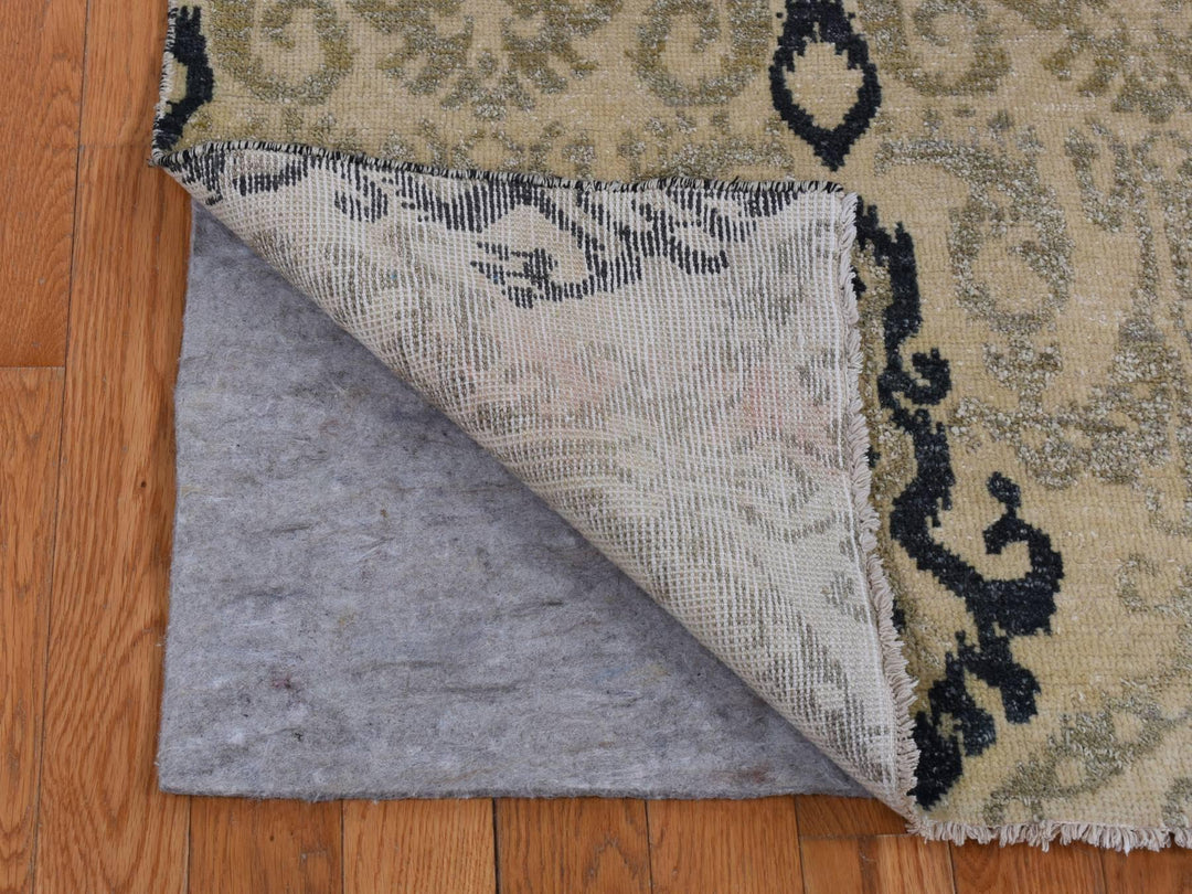 5'10" x 8'7" New Hand Knotted Beige Wool Rectangle Oriental Rug - MOA10280964