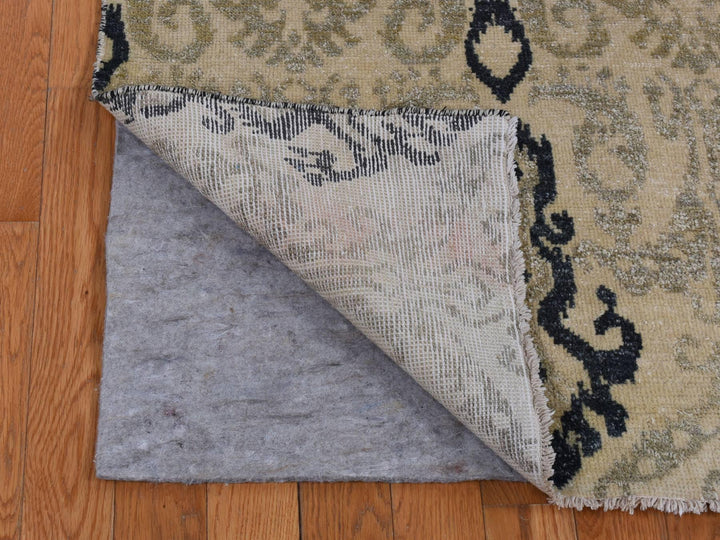 5'10" x 8'7" New Hand Knotted Beige Wool Rectangle Oriental Rug - MOA10280964