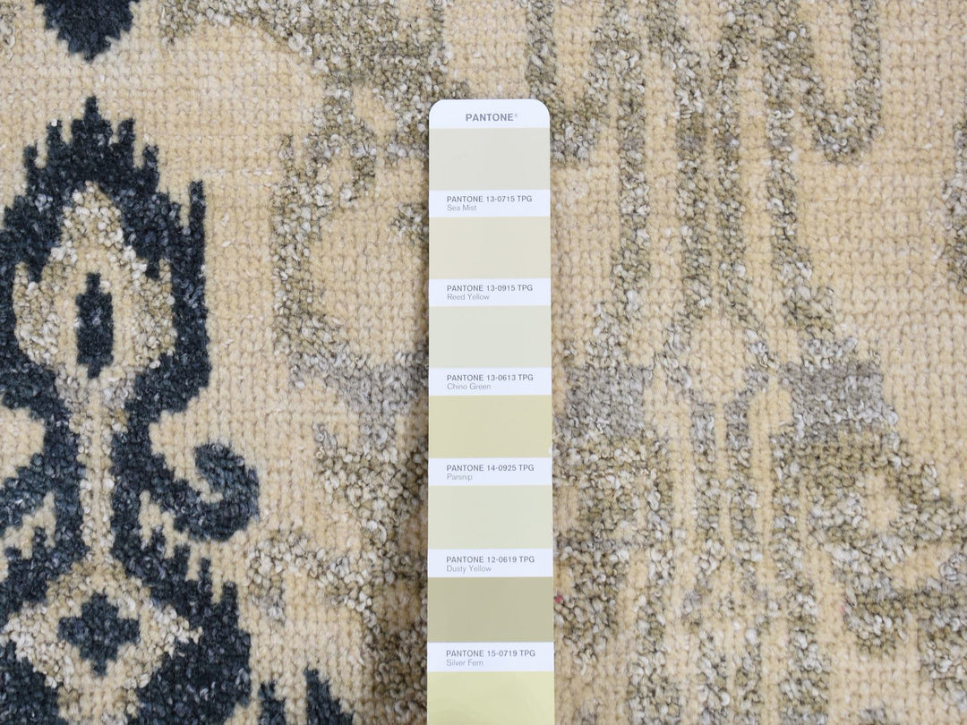 5'10" x 8'7" New Hand Knotted Beige Wool Rectangle Oriental Rug - MOA10280964