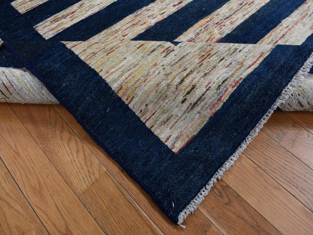 5'7" x 8'0" New Hand Knotted Brown Wool Rectangle Oriental Rug - MOA10280973