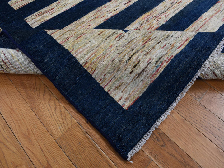 5'7" x 8'0" New Hand Knotted Brown Wool Rectangle Oriental Rug - MOA10280973