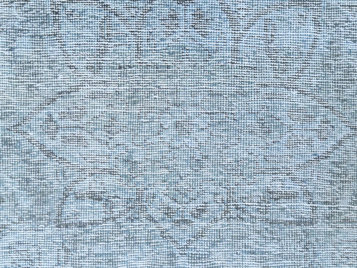 9'10" x 12'2" Vintage Hand Knotted Blue Worn Wool Rectangle Oriental Rug - MOA10281099