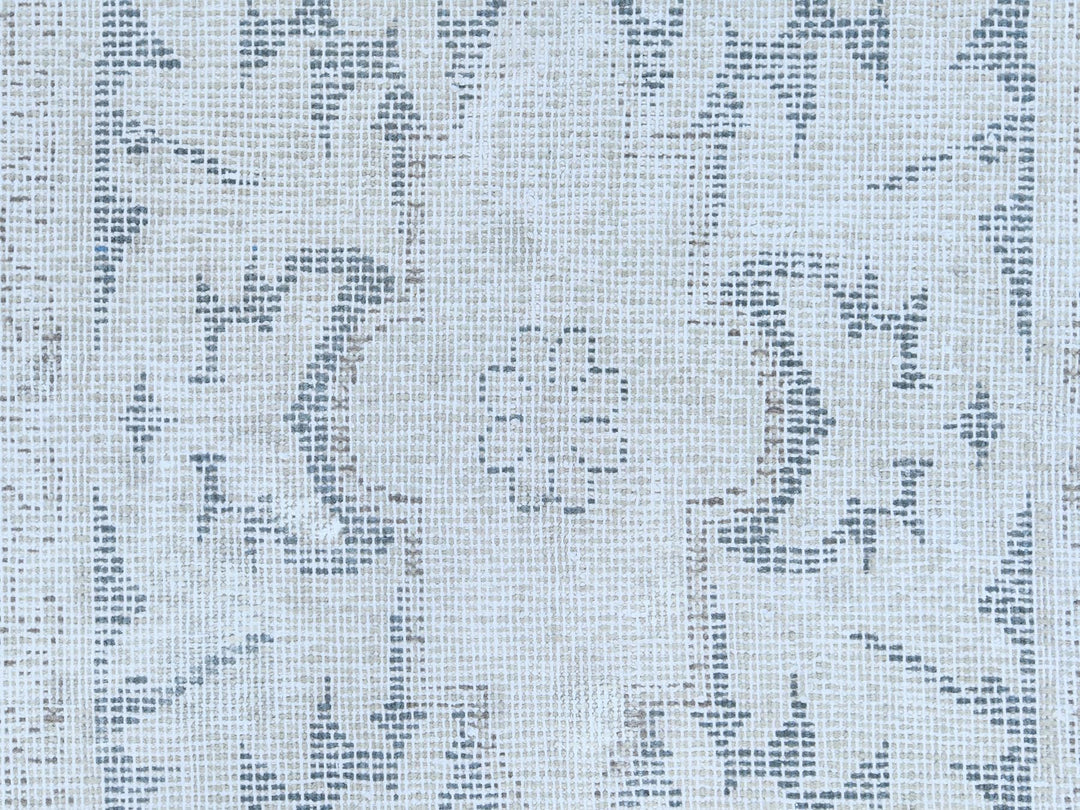 7'9" x 10'7" Vintage Hand Knotted Beige Worn Wool Rectangle Oriental Rug - MOA10281268