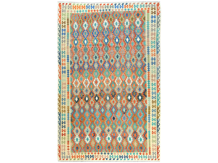 10'4" x 16'1" New Hand Woven Multicolored Wool Rectangle Oriental Rug - MOA10281593