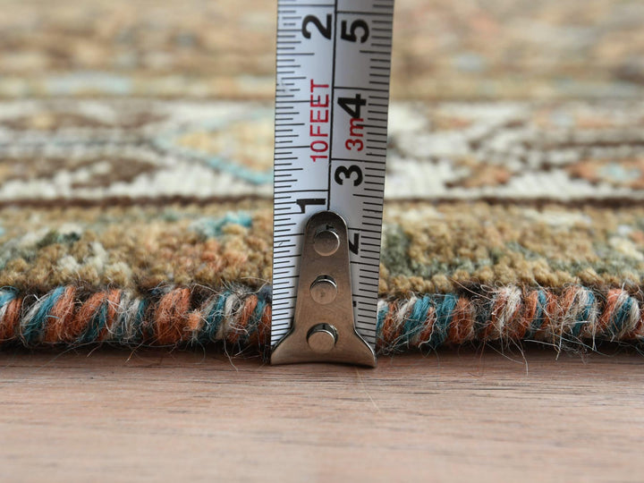 3'3" x 9'2" Vintage Hand Knotted Brown Wool Runner Oriental Rug - MOA10281638