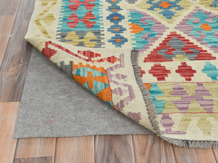 10'2" x 12'9" New Hand Woven Multicolored Wool Rectangle Oriental Rug - MOA10281791