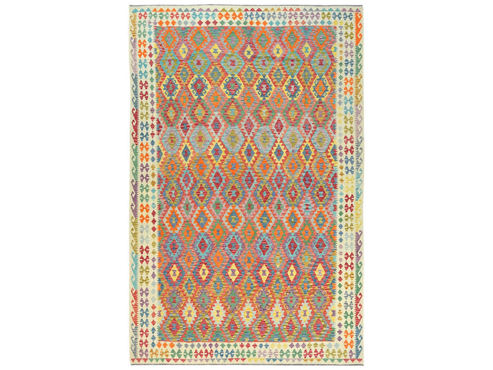 10'4" x 16'1" New Hand Woven Multicolored Wool Rectangle Oriental Rug - MOA10281800