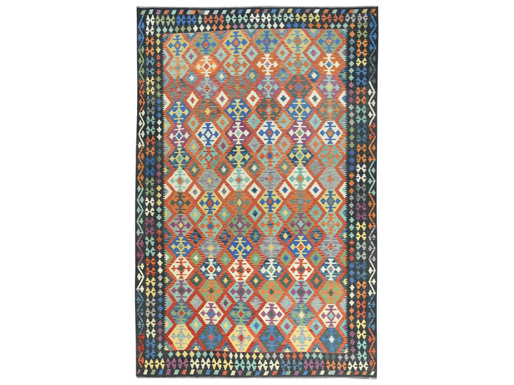 10'5" x 15'10" New Hand Woven Multicolored Wool Rectangle Oriental Rug - MOA10281804