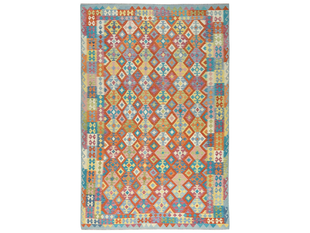 10'0" x 16'0" New Hand Woven Multicolored Wool Rectangle Oriental Rug - MOA10281817